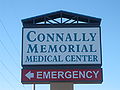 Connally Memorial Medical Center on Highway 181 is named for three brothers, John, Wayne, and Merrill Connally.