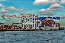 COSCO Kobe at Conley Terminal, Boston Container Ship at Conley Terminal.jpg