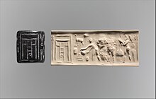 File:Cylinder_seal_and_modern_impression-_ritual_scene_before_a_temple_facade_MET_DP270679.jpg