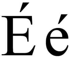 Cyrillic Ye with acute.png