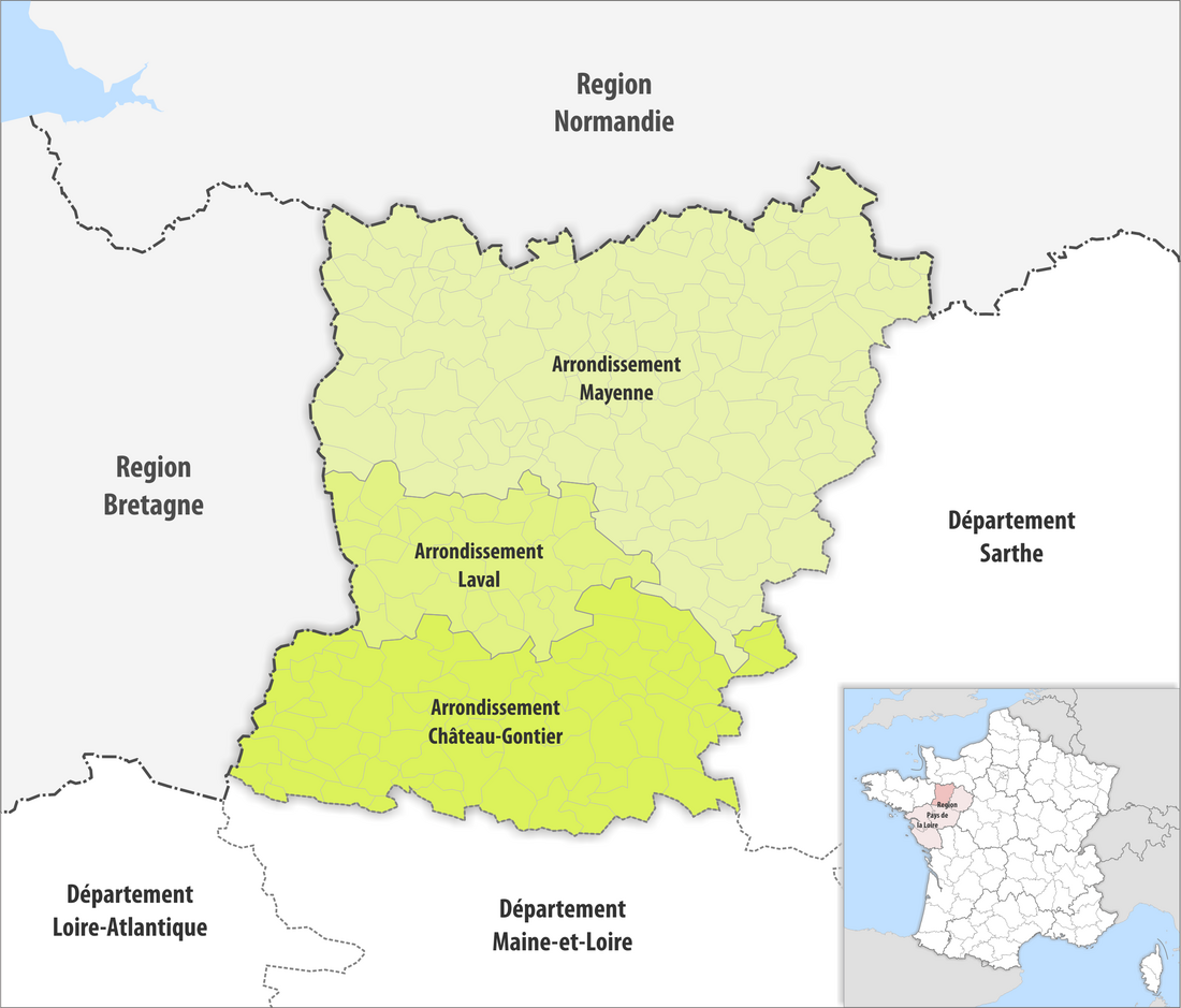 Arrondissements de la Mayenne