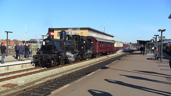 A heritage train in Denmark