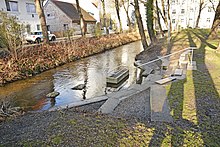 Wassertretanlage im Moorbad-Park am Holzgartenkanal