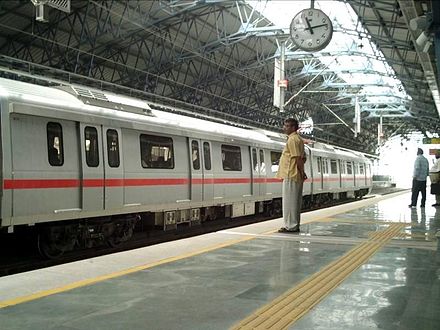 Pictured here, is the New Delhi Metro, operational since 2002 and seen as a model for other metros.