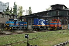 Lokomotivní depo a motorové lokomotivy společnosti