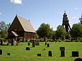 Djursdala kyrka med klockstapel