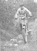 Amb la Bultaco Sherpa T al trial de Sant Antoni, cap a 1971