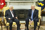 President Trump and Palestinian President Abbas Donald Trump and Mahmoud Abbas in the Oval Office, May 3, 2017.jpg