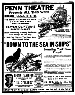 <i>Down to the Sea in Ships</i> (1922 film) 1922 film by Elmer Clifton