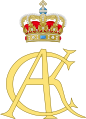 Dual Cypher of King Christian IV and Queen Anna Catherine of Denmark.svg