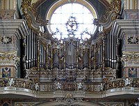L'organo barocco del duomo di Bressanone.