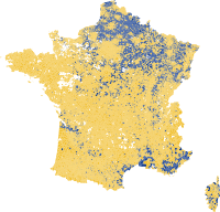 Mehrheiten nach Gemeinden: ﻿Emmanuel Macron ﻿Marine Le Pen
