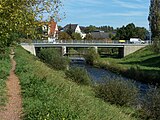 Blick auf die Hörselbrücke in der Kasseler Straße in Eisenach.