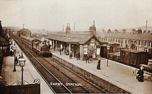 Earby railway station, Yorkshire (now Lancs) Earby station L&YR.jpg