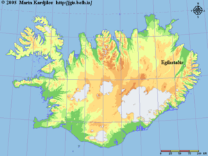 Эйильсстадир на карте