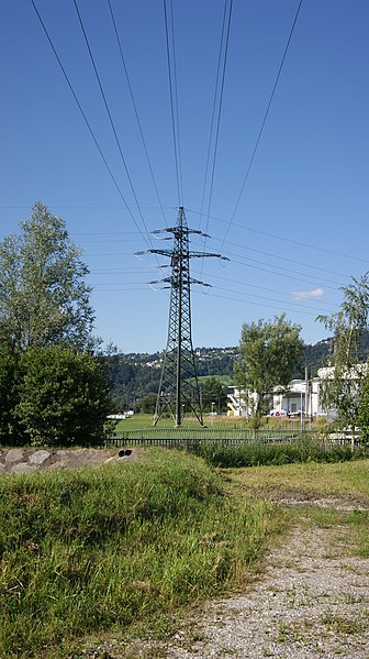 File:Electricity pylon Schwarzach triangula three lines merged.jpg