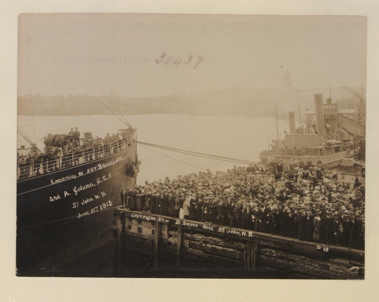 File:Embarkation of 26th Battalion and A column CEF, St John, New Brunswick June 13, 1915 No 10 (HS85-10-30437) original.tif