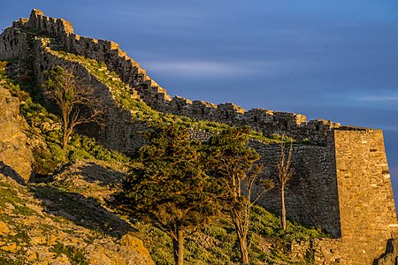 Walls of Myrina caslte in Lemnos Creator: Boulotis D