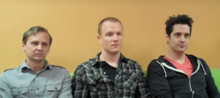 The lineup in 2012 (left to right: Jon Siebels, Max Collins, Tony Fagenson)