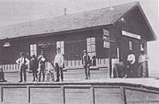 The railroad depot in Fairbank, c.1900.