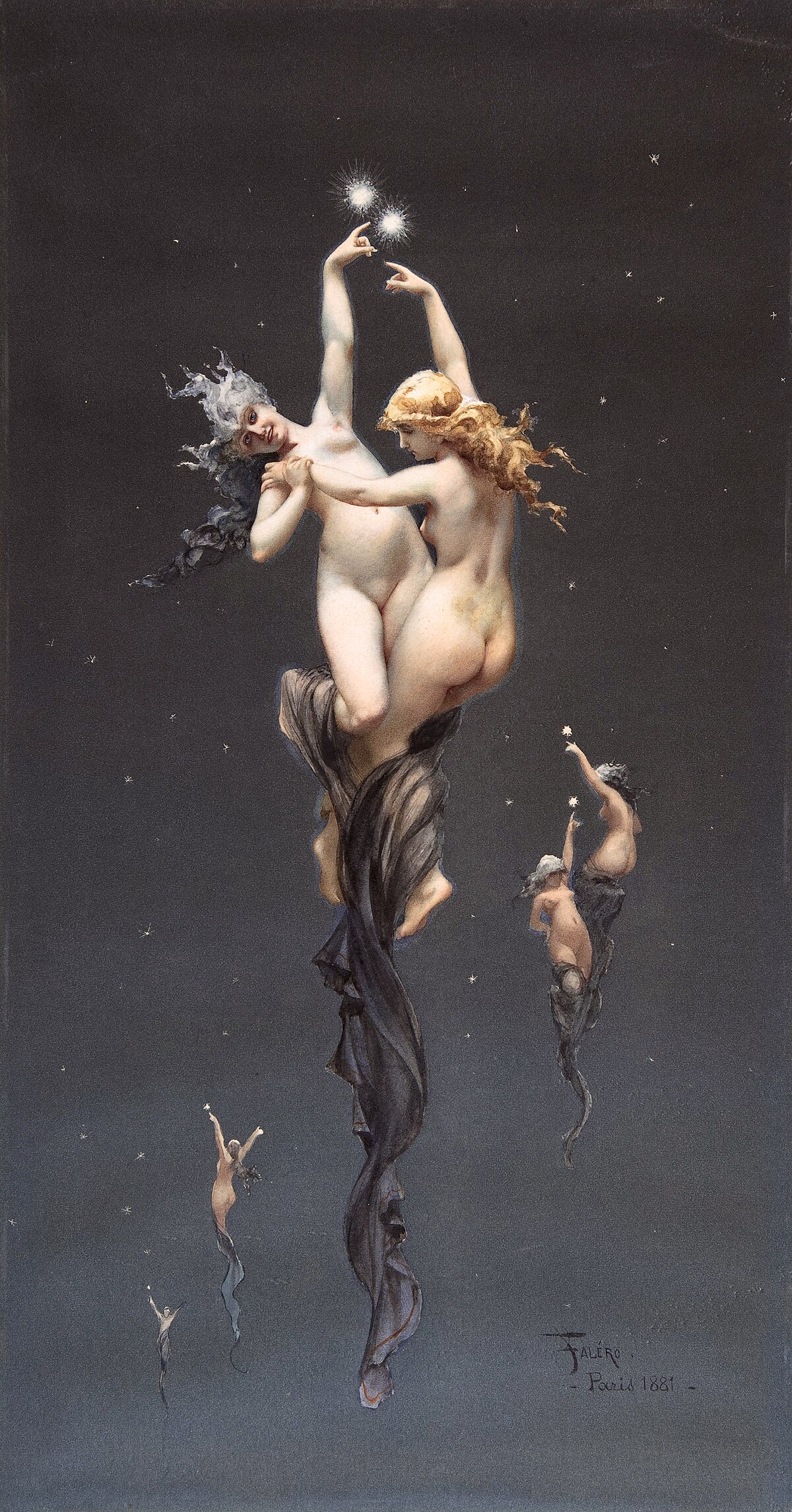 Falero, Luis Ricardo - L'étoile double - 1881.jpg