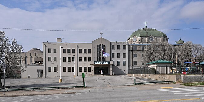 The side of First Christian Church, Tulsa, OK