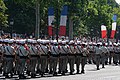The French Foreign Legion is always last to parade because of its slower marching pace