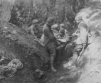 Body belay during rescue training in Switzerland in 1924 Fotothek df ps 0000188 Hohlenubung.jpg