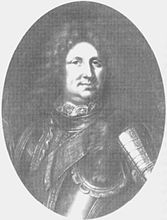 Der Vater: Markgraf Friedrich VII. Magnus von Baden-Durlach (Öl-Gemälde 1775)