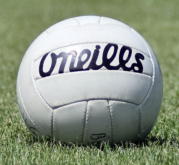 The ball used for a match, made by Irish company O'Neills