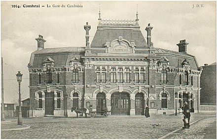 The Gare du Cambrésis, former head of the line of the Chemin de fer du Cambrésis