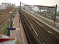 View from footbridge