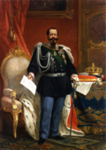 Gemälde des Victor Emmanuel II mit der Krone des Königs von Italien.png