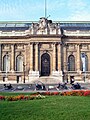 Rue Charles-Galland 2, Genève. Musée d'art et d'histoire. Détail de la façade principale.