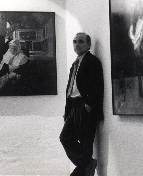 File:Giovanni Battista De Andreis Al vernissage di Stefania Massaccesi Bologna 1995.jpg