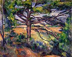 Paul Cézanne.jpg tarafından Grand pin et terres rouges,