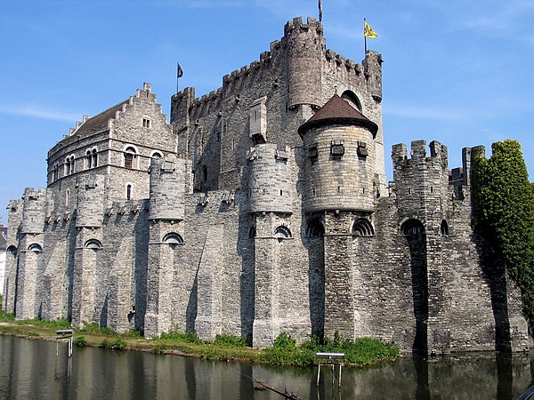 The Gravensteen in Ghent, the provincial capital