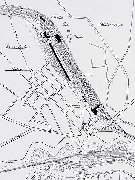 Diagram of the Lübeck-Büchener Eisenbahngesellschaft's new facilities