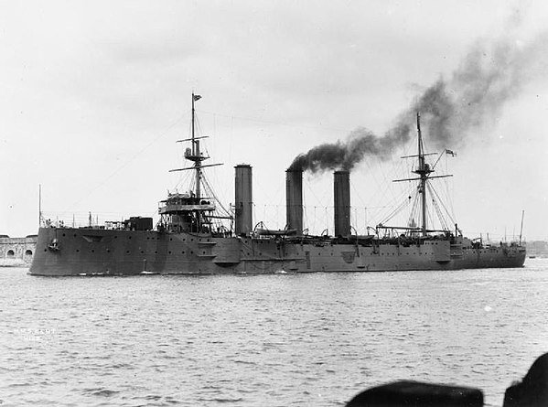 Kent leaving Portsmouth, 1903