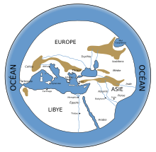 Hecataeus world map-fr.svg