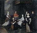 Hieronymus van Beverningh (1614-1690) bij de Spaanse koningin-regentes Maria-Anna van Oostenrijk door Caspar Netscher
