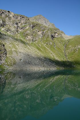 Uitzicht achter de Löbbensee (de).