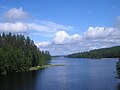 L'estret Hopeasalmi del llac Päijänne.