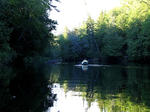 The Hudson River in Newcomb, a few miles south of its source