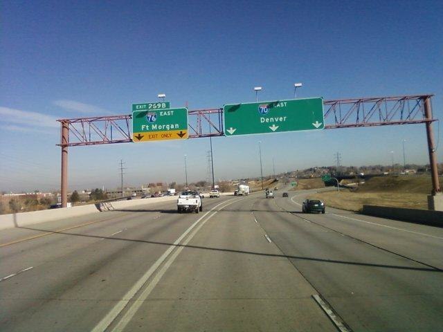 I-70 at its interchange with I-76