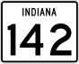 State Road 142 marker