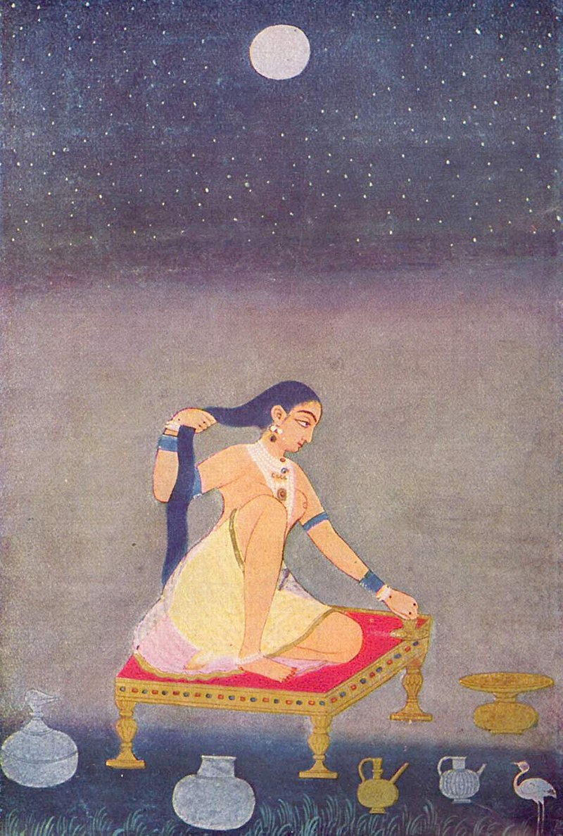 Radha Krishna Original Canvas Painting, Modern Contemporary Art Traditional  Indian Art, Indian Painting, Asian Art Indian Wall Art Hindu God 