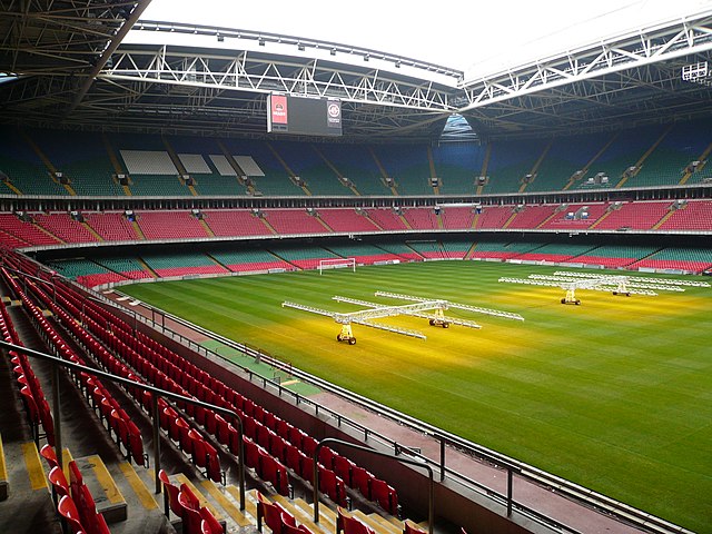 The Millennium Stadium in Cardiff hosted the final