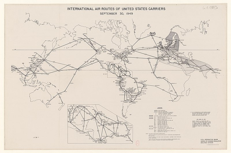 File:International air routes of United States carriers, September 30, 1949 - btv1b53192770h.jpg