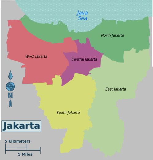 Map of ジャカルタ